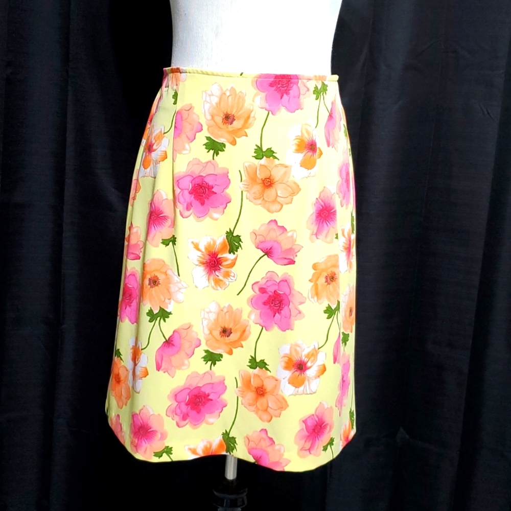 Bright floral skirt